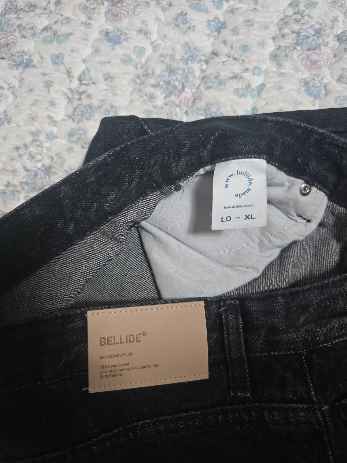 여성 베이델리 오션 와이드 데님팬츠 
흑청 XL  상품이미지4