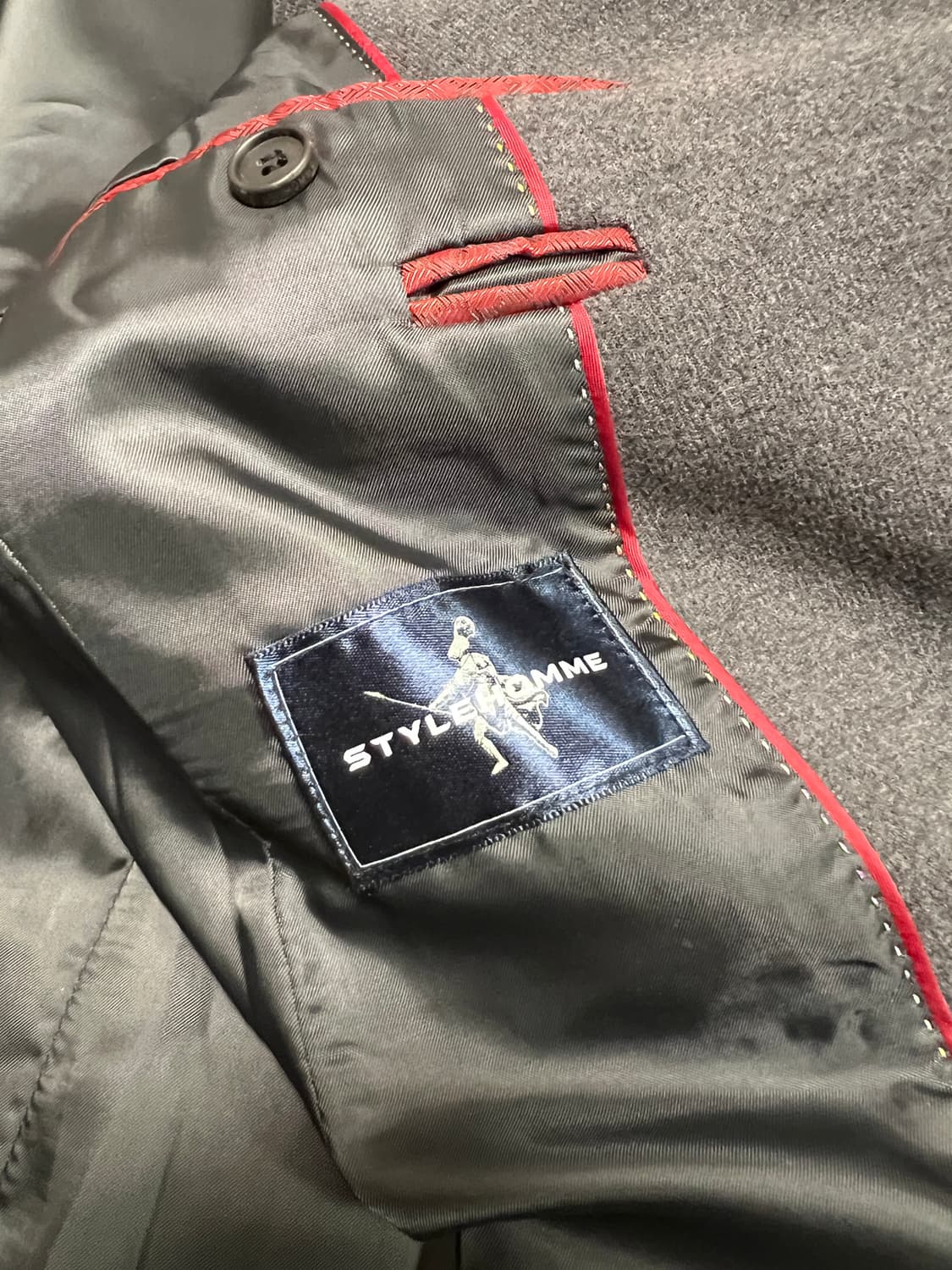 하이엔드 울 블렌드 클래식 블레이저 / 그레이 / 50 상품이미지9