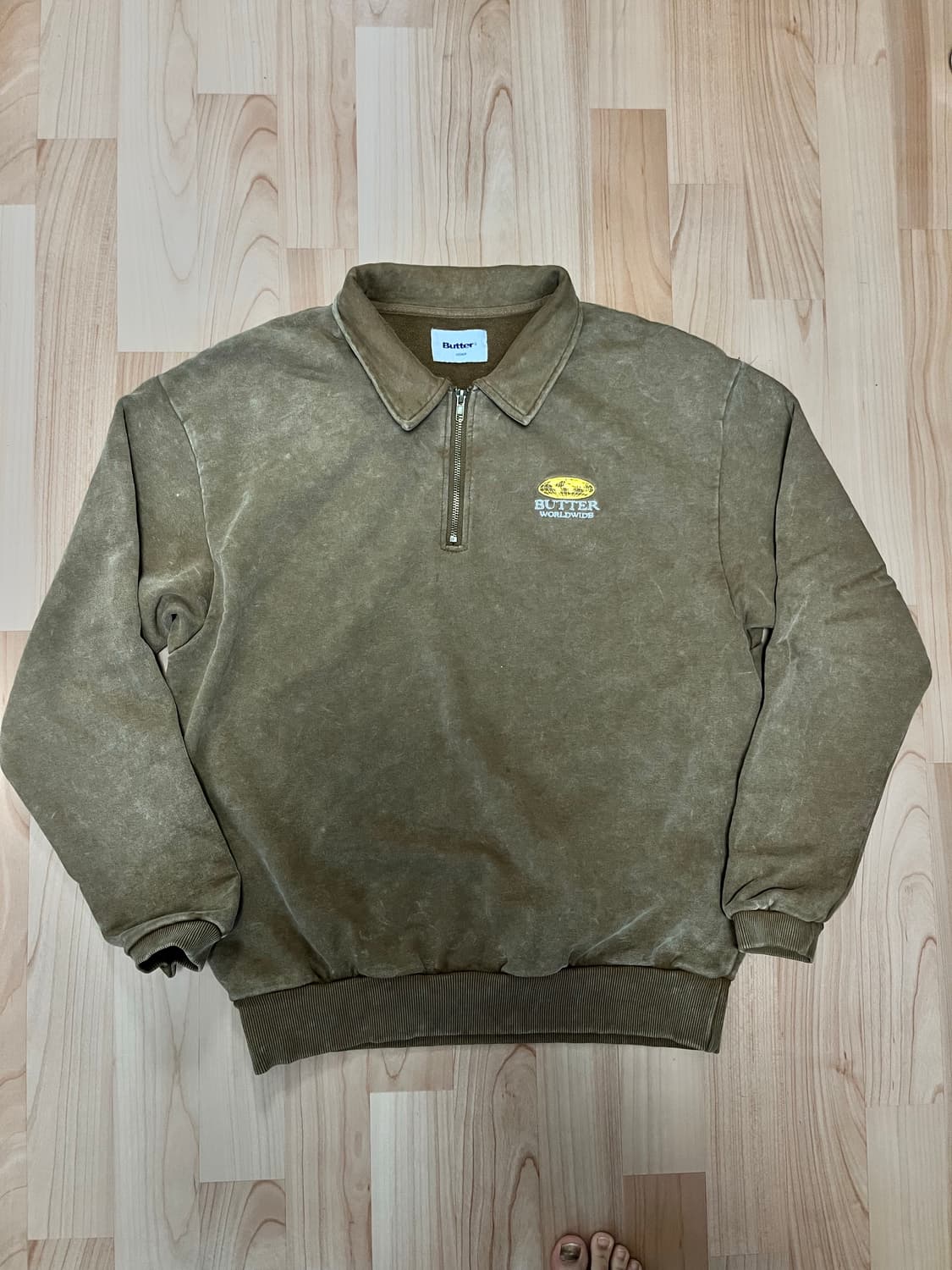 버터굿즈 카라 맨투맨 / Corp 1/4 Zip Pullover 상품이미지1