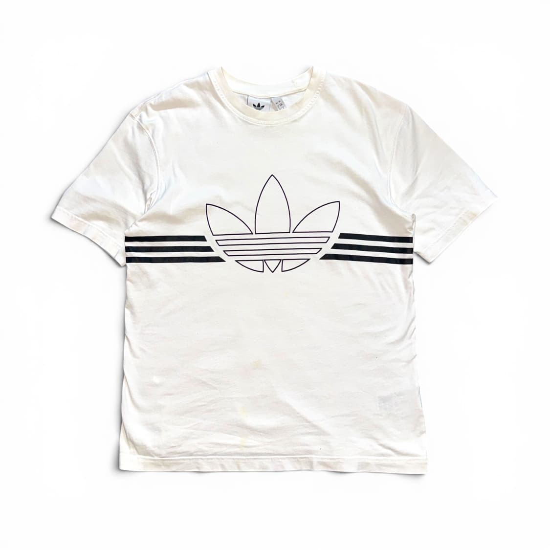 Adidas Originals 화이트 빅 트레포일 반팔티 J/L 상품이미지2