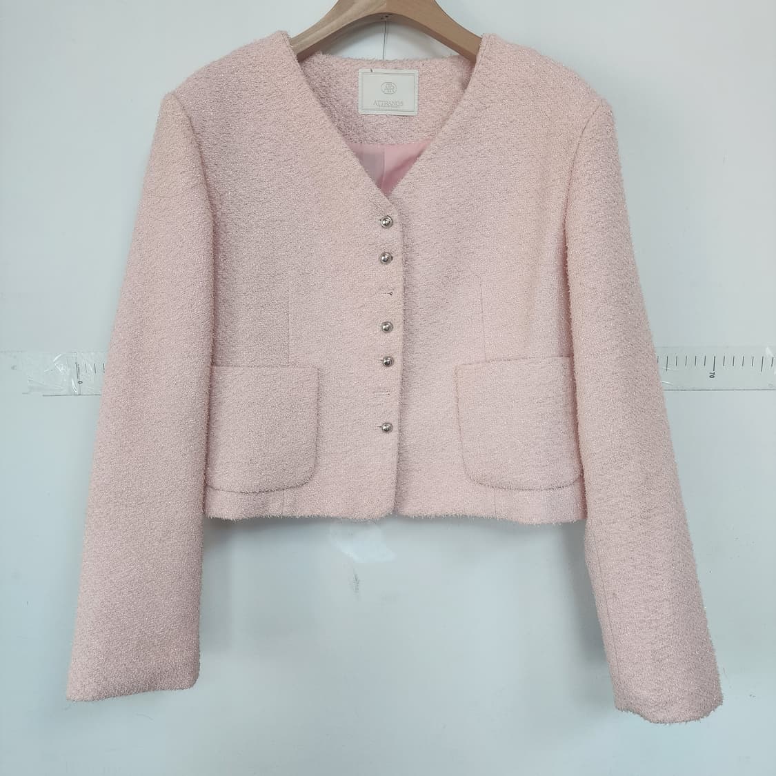 아뜨랑스 핑크 트위드 자켓 상품이미지1