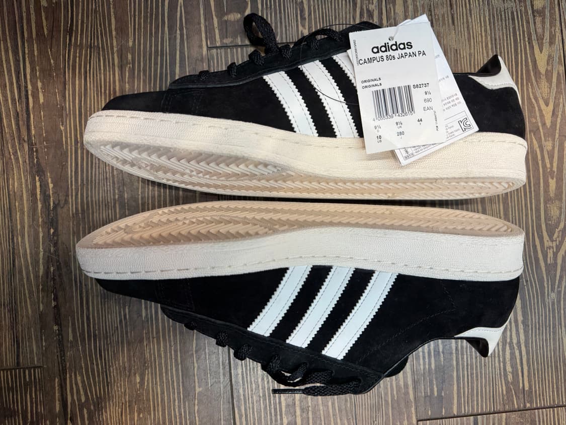 새상품 아디다스캠퍼스 80's재팬팩 검흰 스니커즈 280 상품이미지2