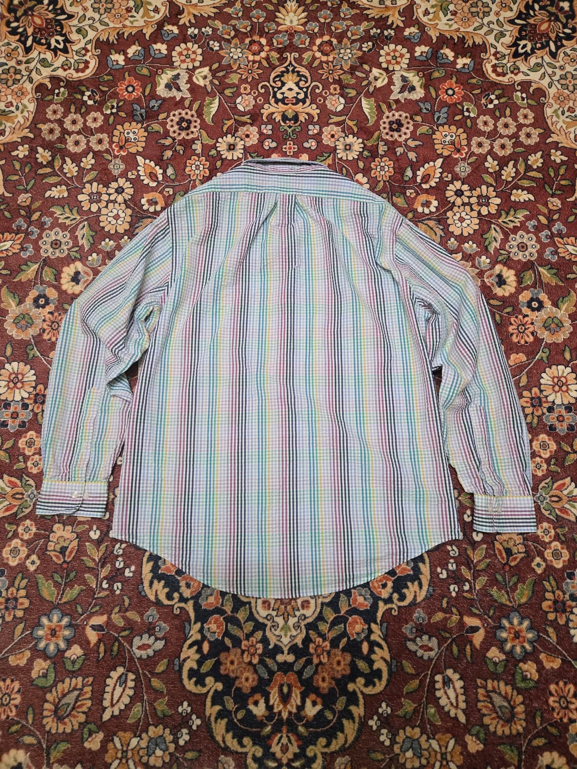 브룩스브라더스 멀티 체크 시어서커 셔츠 L 상품이미지2