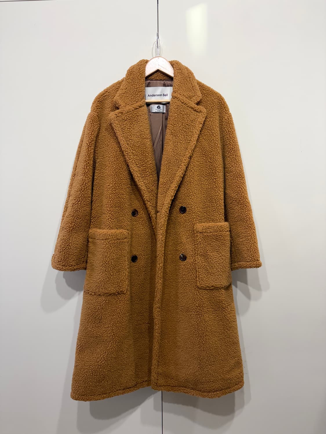 앤더슨벨 테디베어 울 더블 코트 상품이미지2