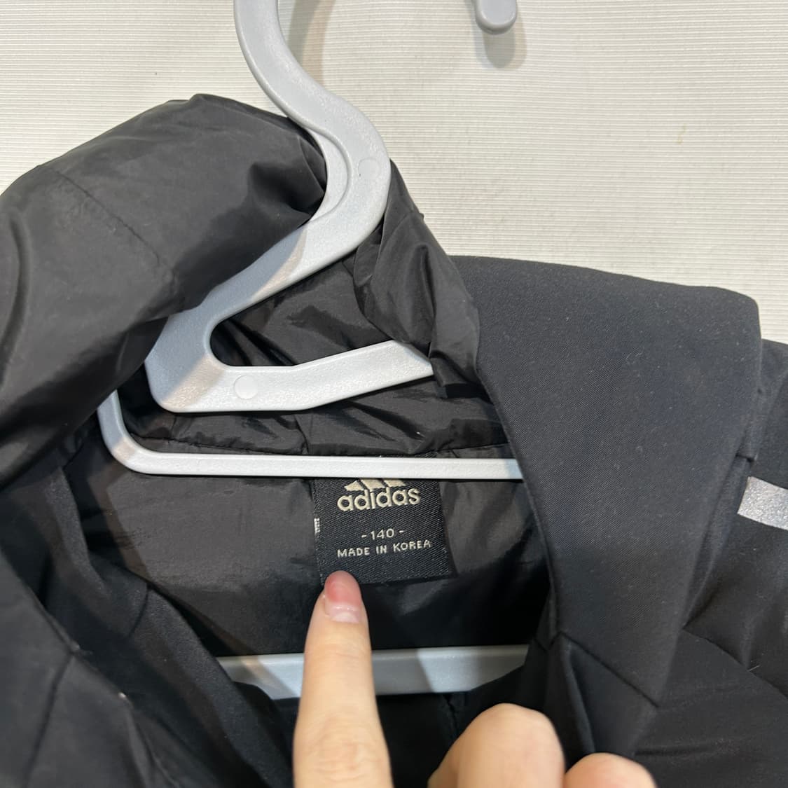 아디다스 키즈 덕다운 패딩 140 블랙 상품이미지2