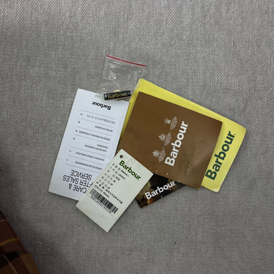 95 바버 비드넬 브라운 왁스 자켓 상품이미지6