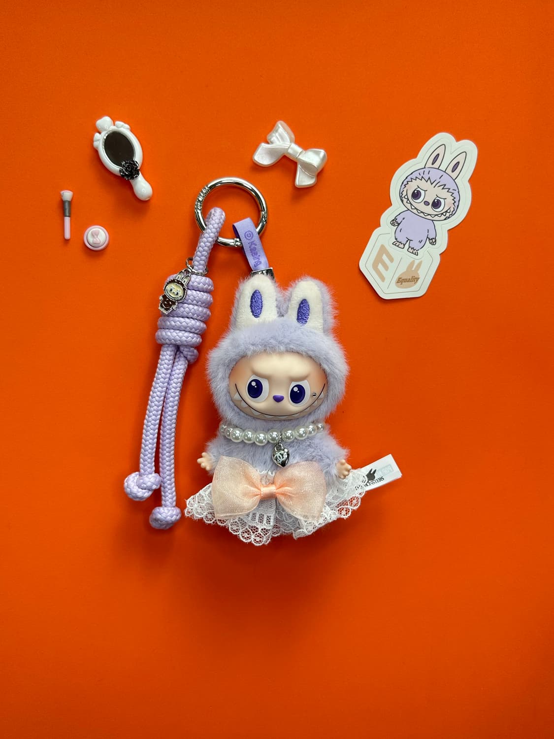 (1)정품 미니 라부부 E키링 커스텀 상품이미지1