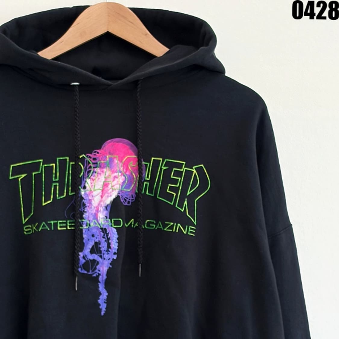 스래셔(Thrasher) 메두사 로고 프린팅 후드티 블랙 XL 0428 상품이미지2