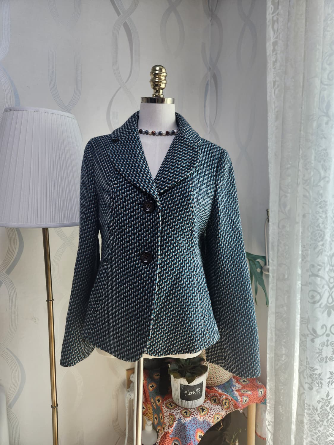 로엠 헤링본 패턴 여성 자켓 상품이미지1