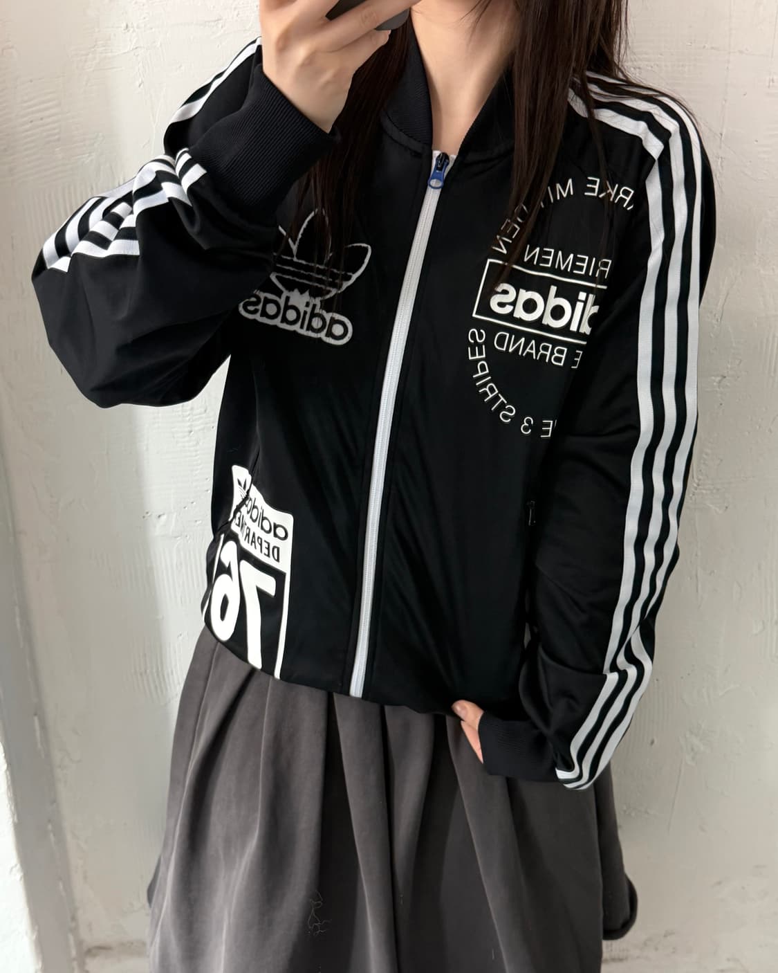 Adidas 아디다스 헤리티지로고 블랙컬러 트랙탑 상품이미지2