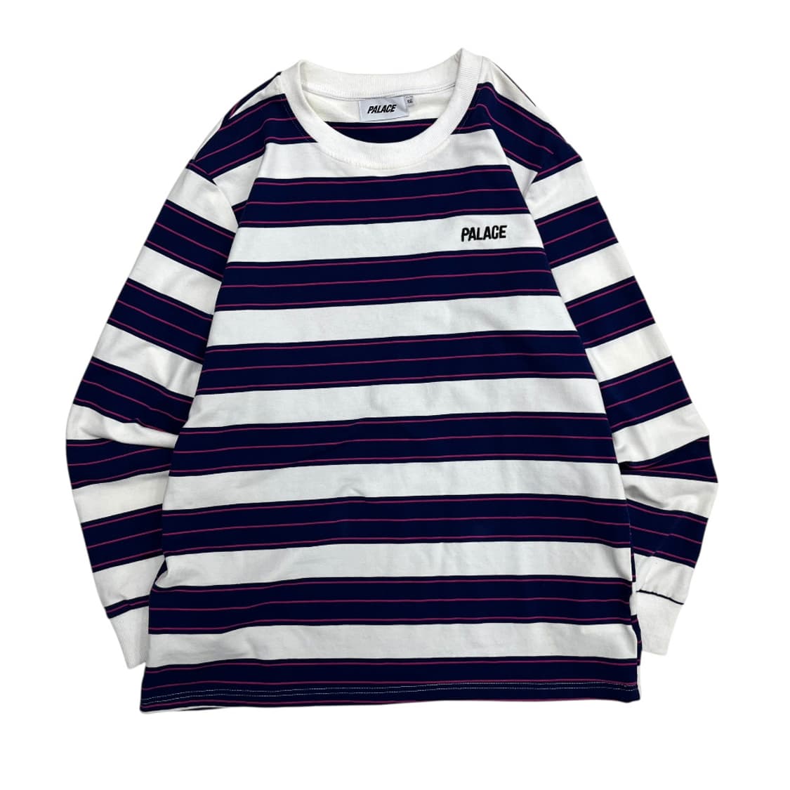 팔라스 퍼플배색 단가라 화이트 롱슬리브 XXL 상품이미지2