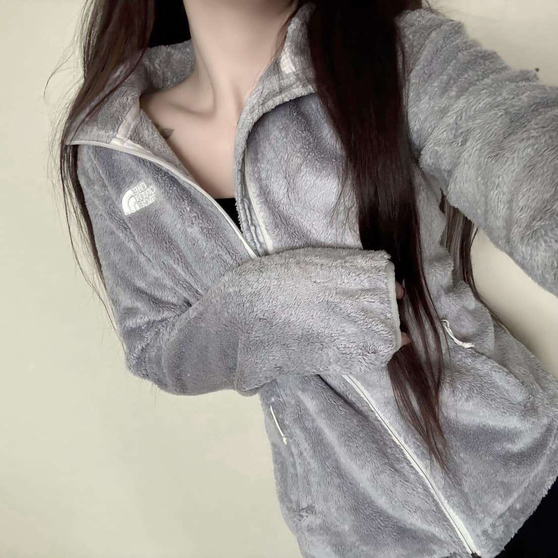 노스페이스 그레이 후리스 상품이미지2