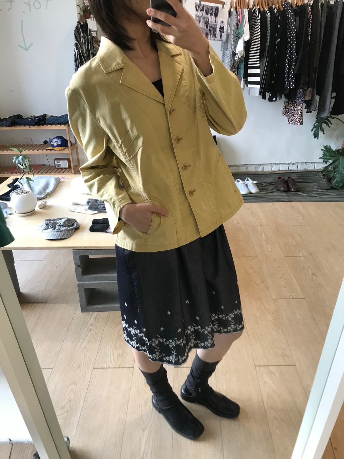 vintage yellow jacket 상품이미지2