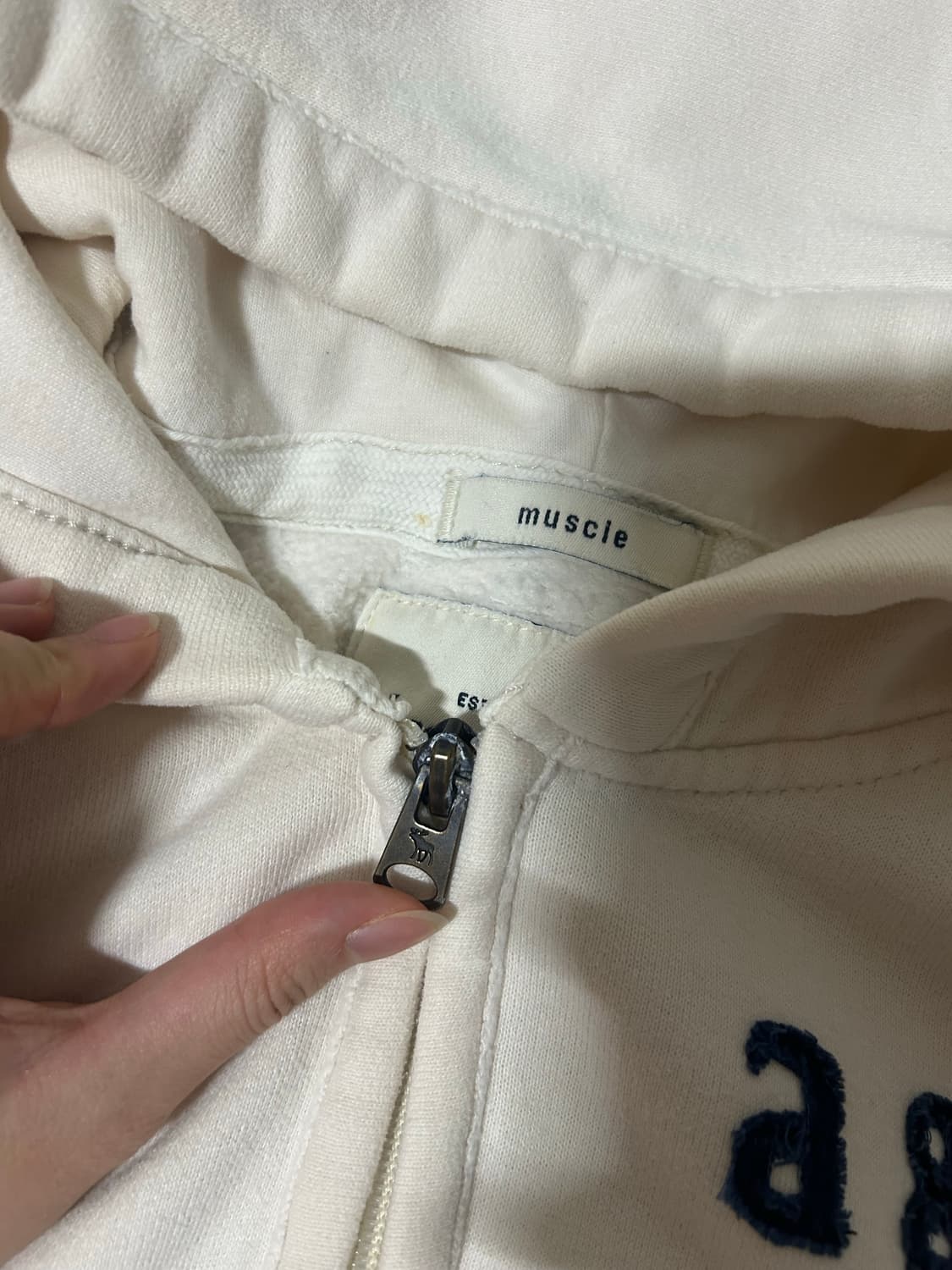 아베크롬비 팔로고 크림 후드집업 상품이미지6