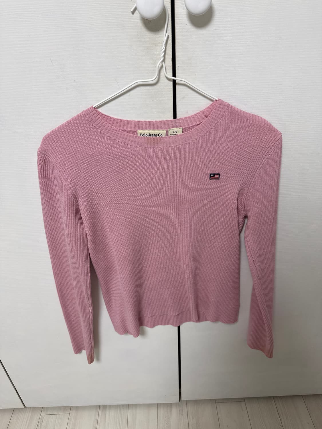 폴로 핑크 니트 상품이미지1