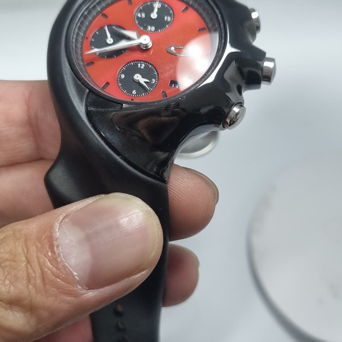 오클리 시계 데토네이터 미사용 블랙크롬 상품이미지8