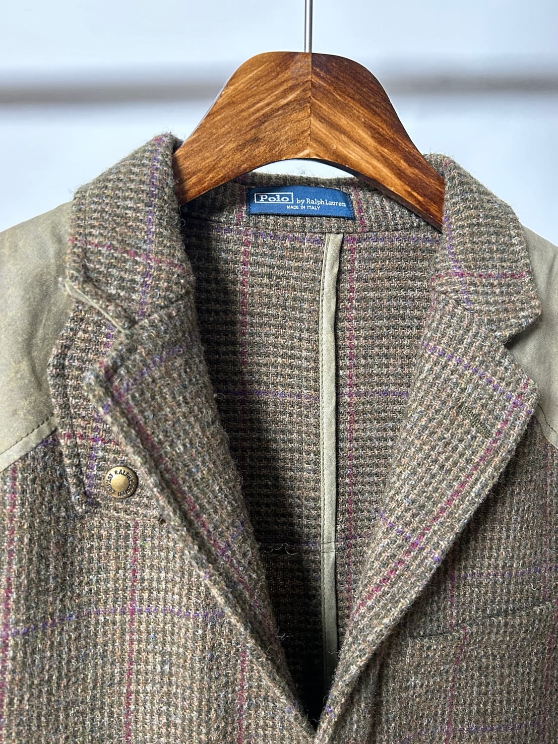 Polo Italy Made Waxed Tweed Jacket 상품이미지2