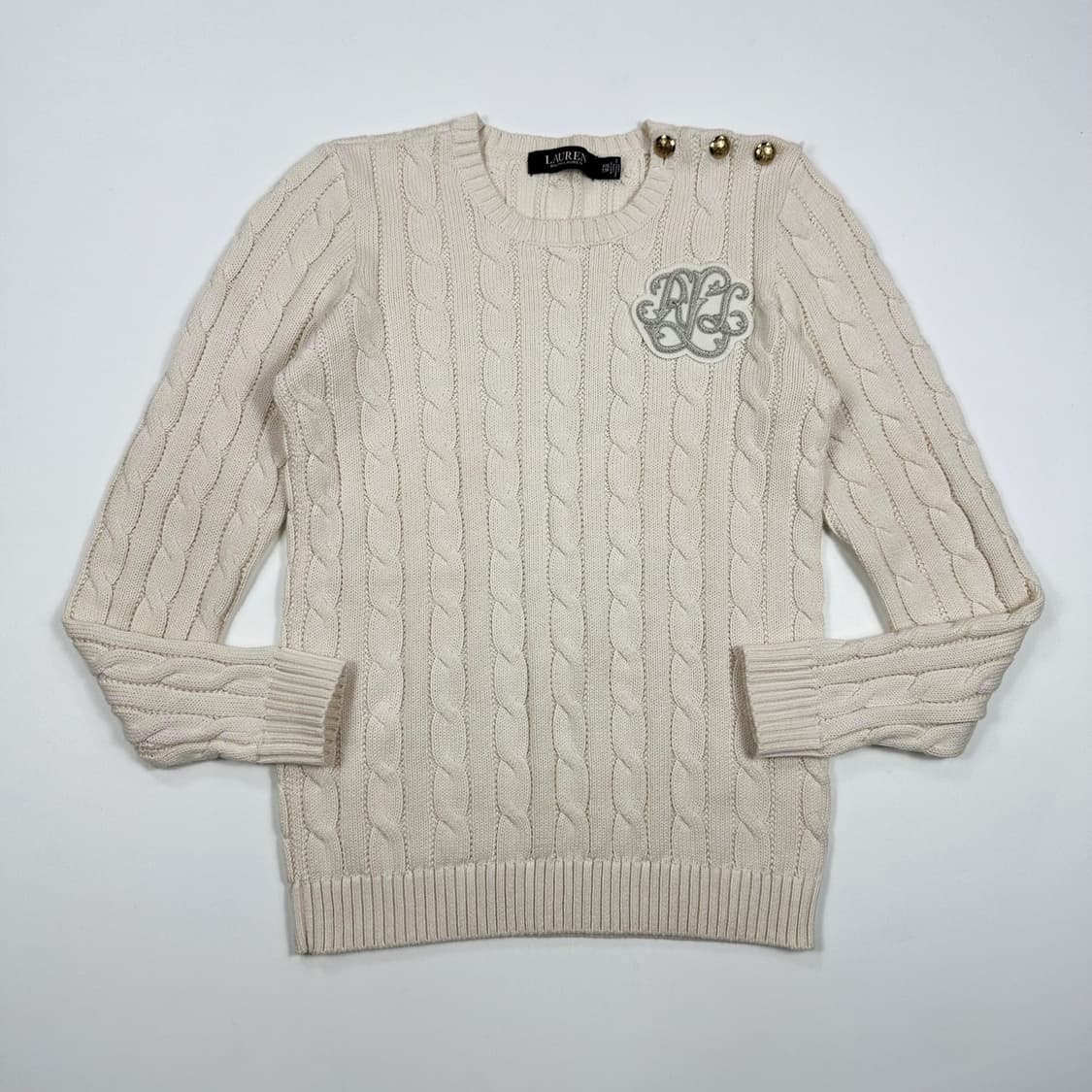 폴로 랄프로렌 RL 아이보리 케이블 니트 (XXS 여성추천) 상품이미지2