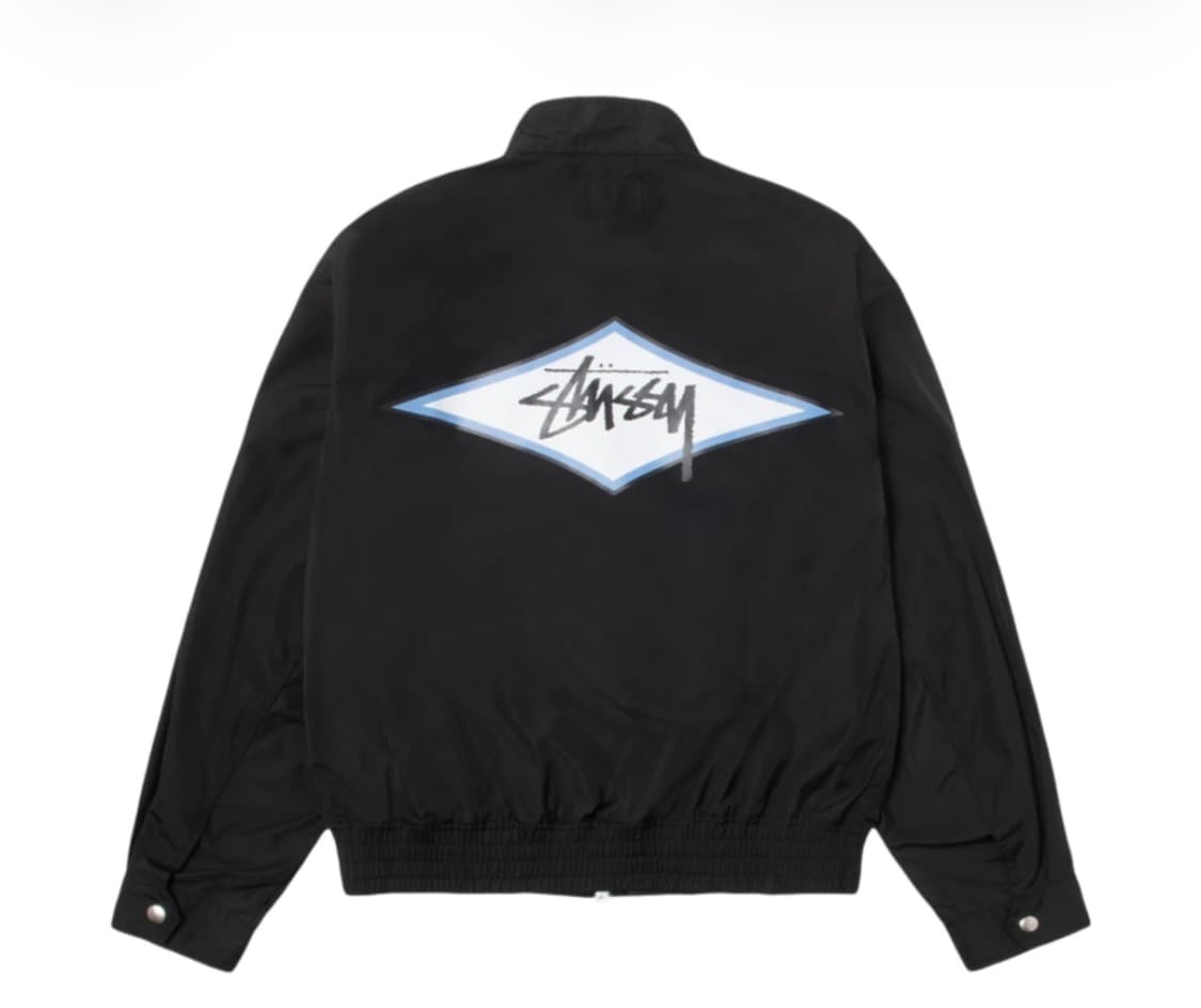 스투시 서프 팀 해링턴 자켓 블랙 상품이미지1