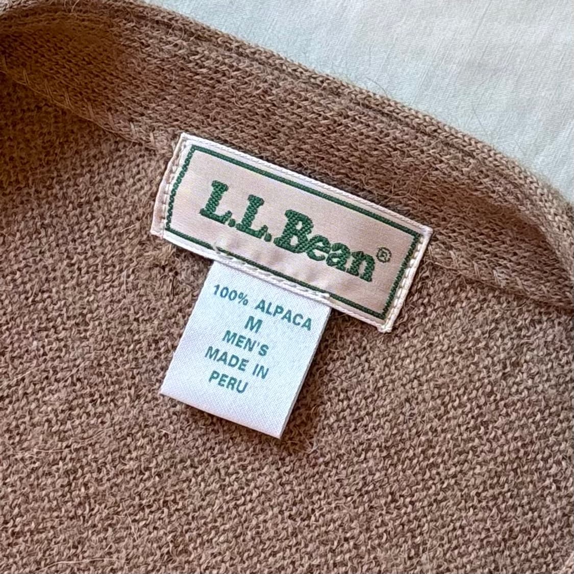 [102-105] 90s L.L.Bean 알파카 100 니트 가디건 상품이미지3
