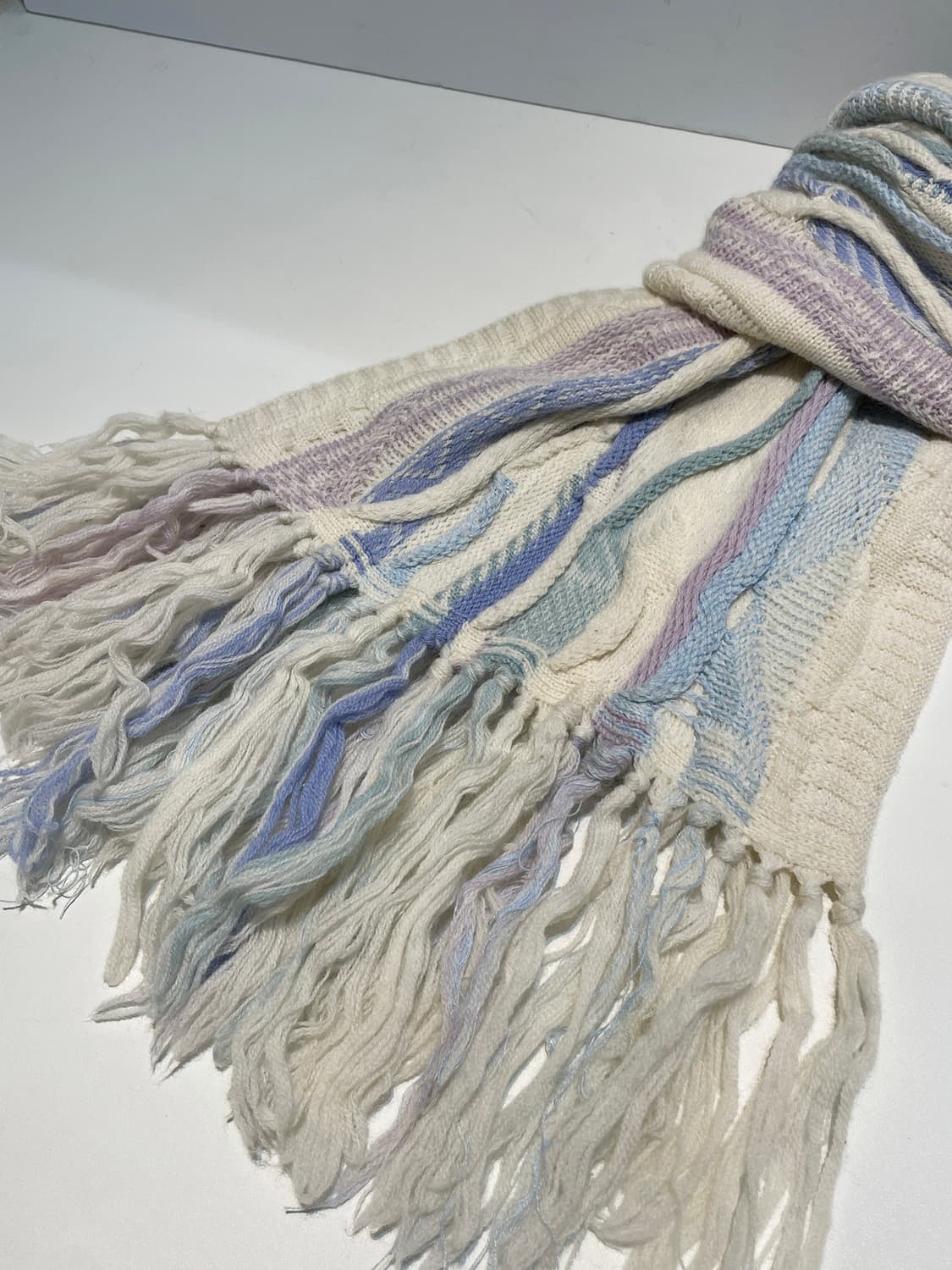 Purely Australian 코튼캔디 케이블 울 목도리 A1420 상품이미지3