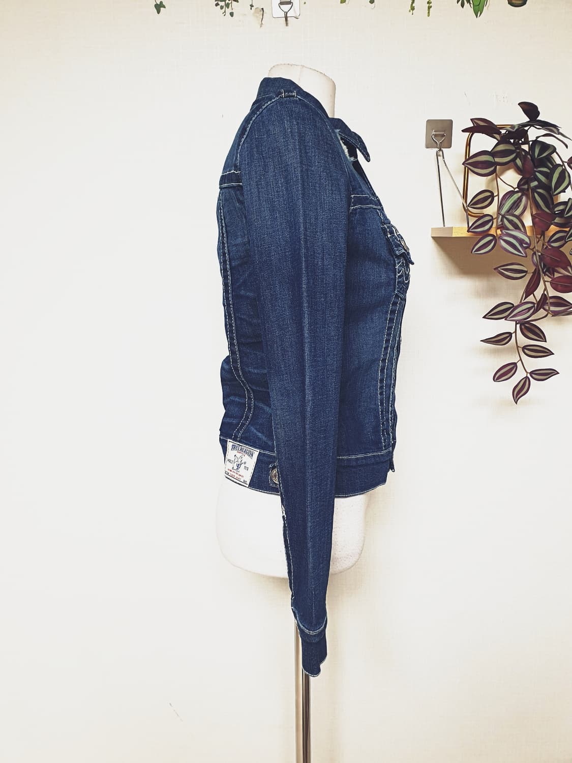 트루릴리젼 정품 데님자켓 44 진청 XS 상품이미지7