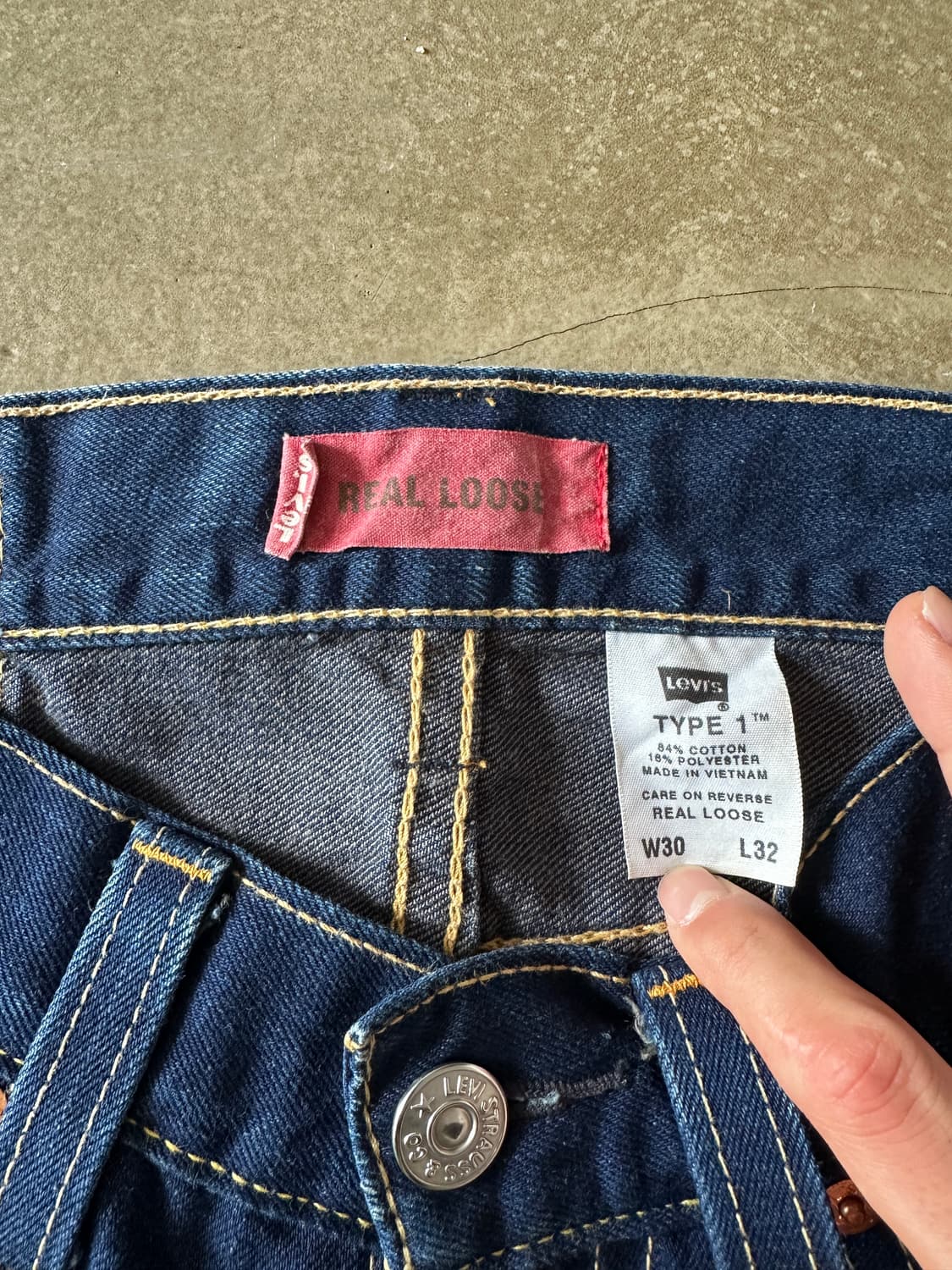 Levis 리바이스 Type 1 REAL LOOSE 데님 팬츠 상품이미지4