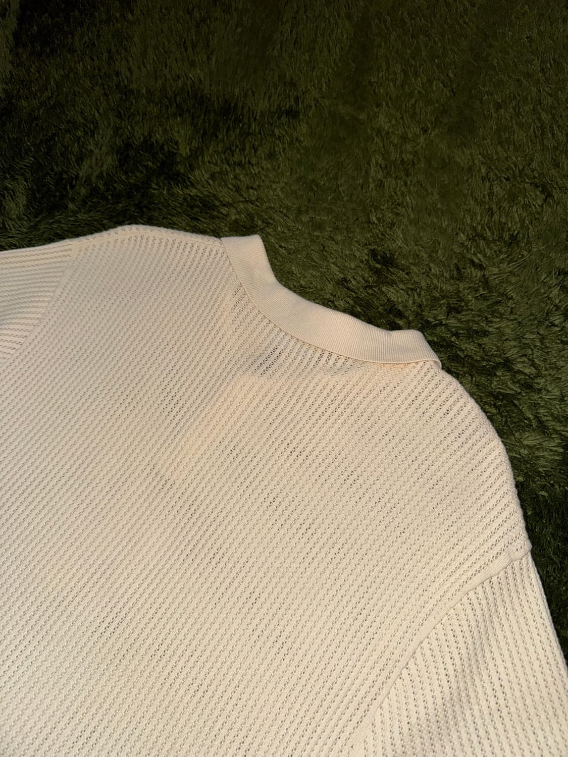 [L] 칼하트 WIP S/S 켄웨이 니트 폴로 티셔츠 화이트 상품이미지8