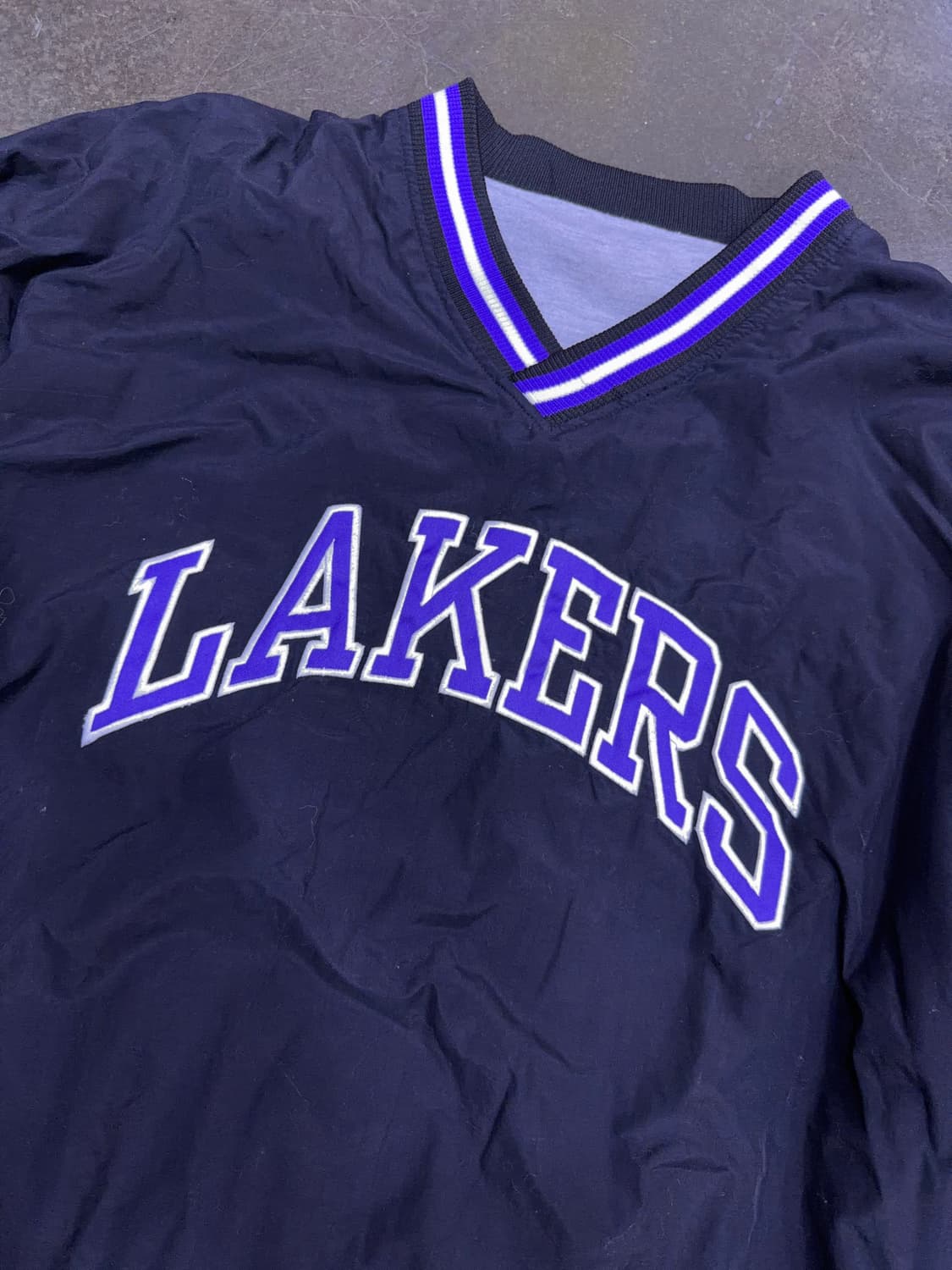 스타터 NBA LA 레이커스 V넥 웜업 우븐 바람막이 L 상품이미지3