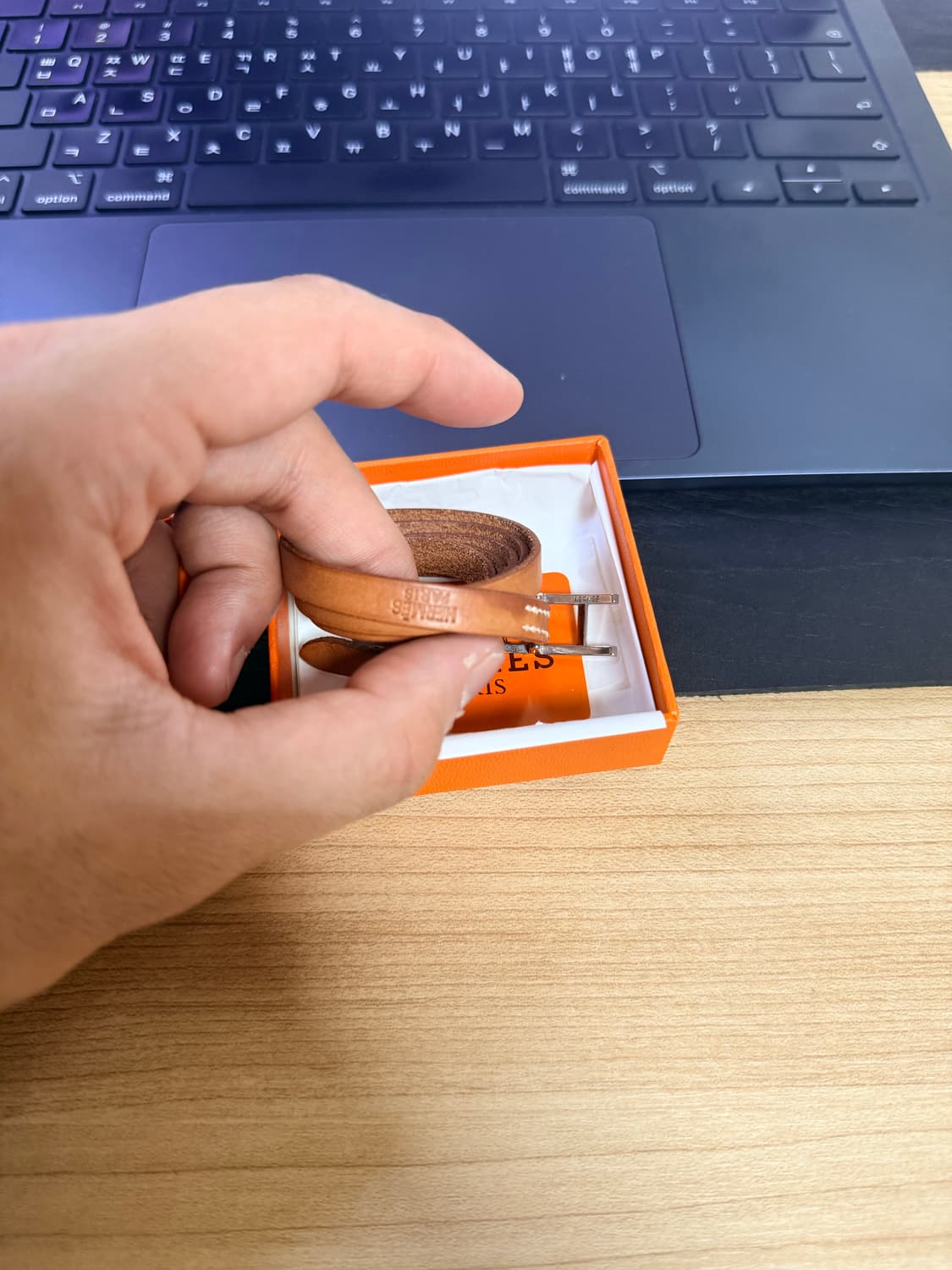 에르메스 가죽 팔찌 하피 3로우 상품이미지1