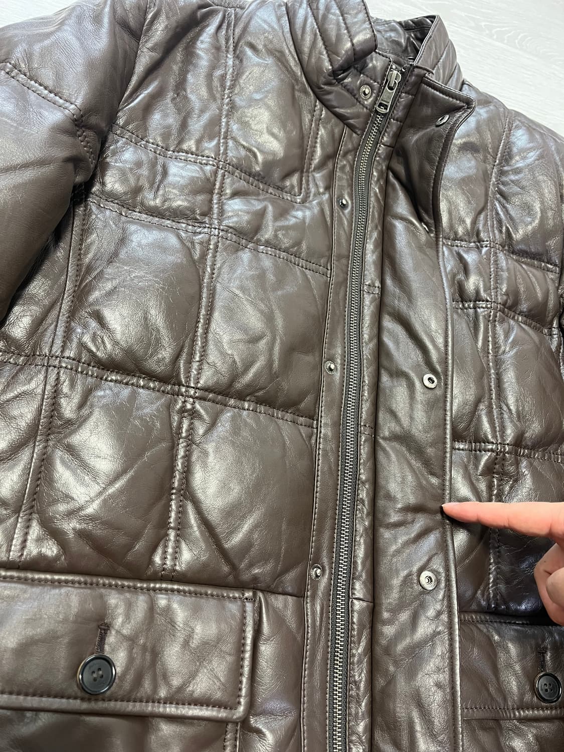 인디안 양가죽 구스다운 점퍼 100 상품이미지5