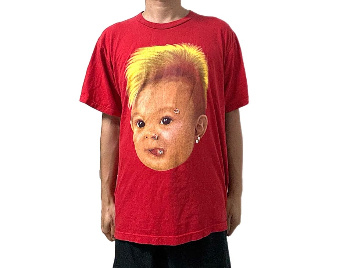 빈티지 모호크 메탈피이싱 베이비 프린팅반팔티 상품이미지1