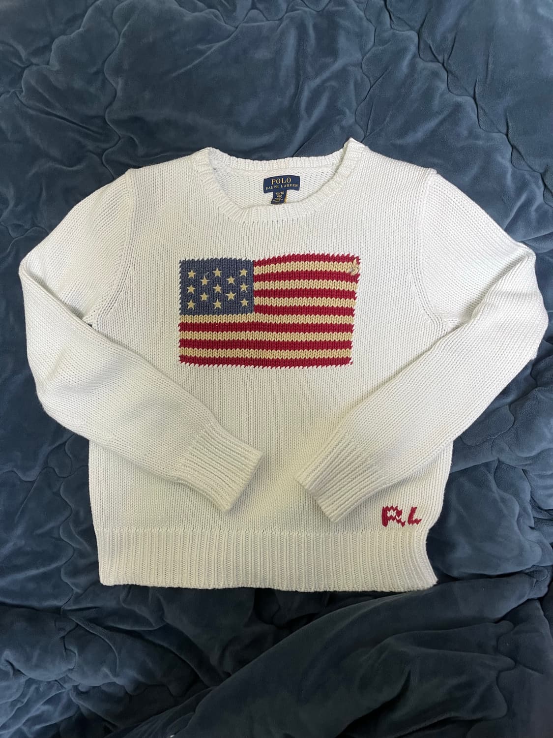 폴로 성조기 걸즈 니트 XL 상품이미지1