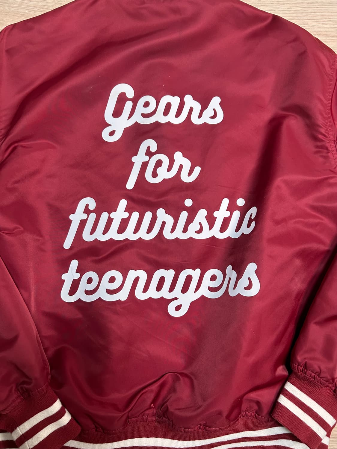 휴먼메이드 나일론 스타디움 자켓 버건디 S 상품이미지6