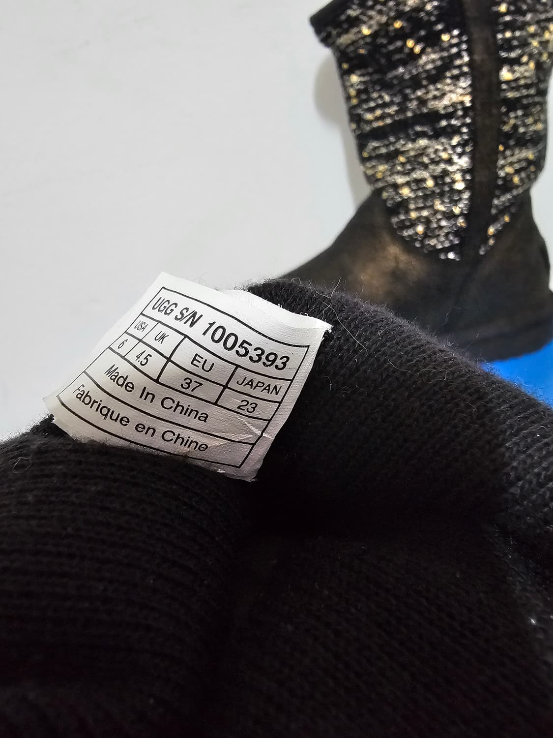 메탈릭니트 스팡클포인트 반부츠  택없는 새제품  230.정품 상품이미지7