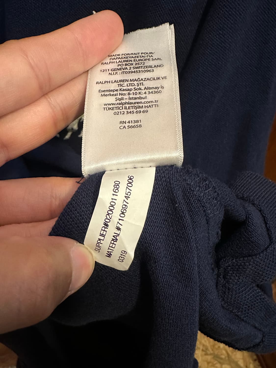 폴로 랄프로렌 빅포니 카라티 반팔 네이비 XL 상품이미지5