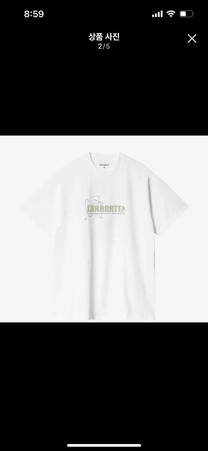 칼하트 WIP 유니파이드 티셔츠 M 상품이미지2