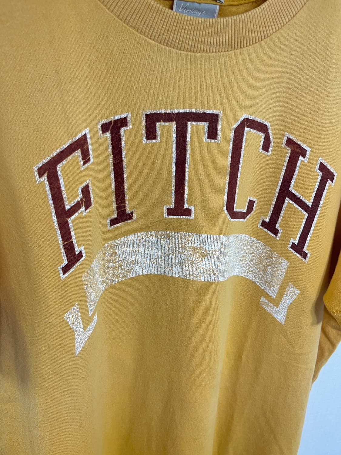 아베크롬비앤피치 반팔 티셔츠 S 옐로우 상품이미지7