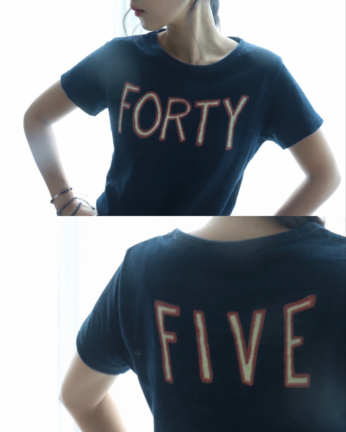 [45rpm] Indigo Denim FORTY-FIVE T-Shirt 상품이미지4