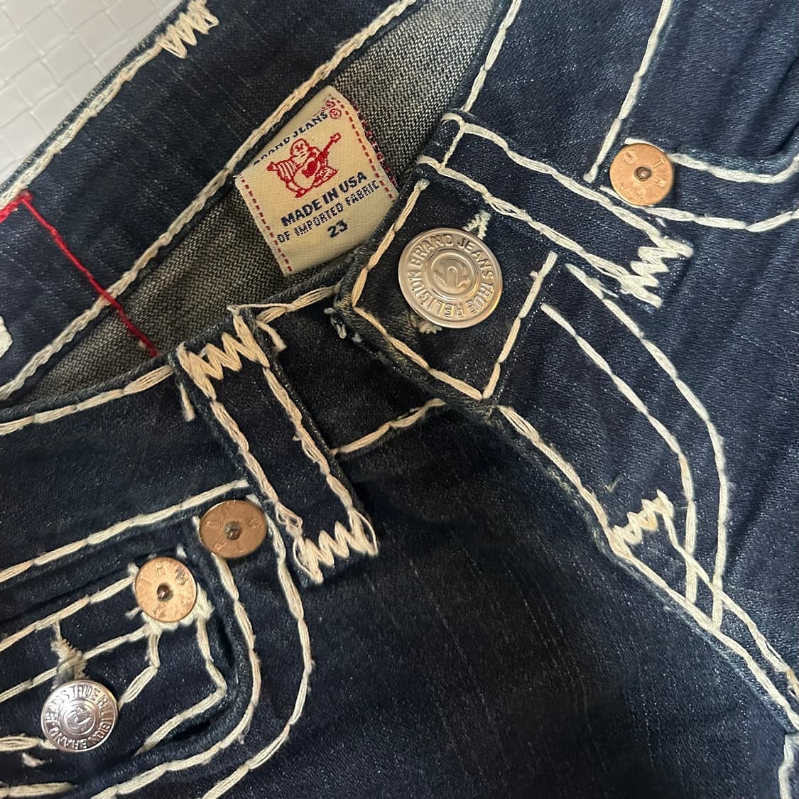 True Religion 트루릴리전 중청 부츠컷 데님 상품이미지3