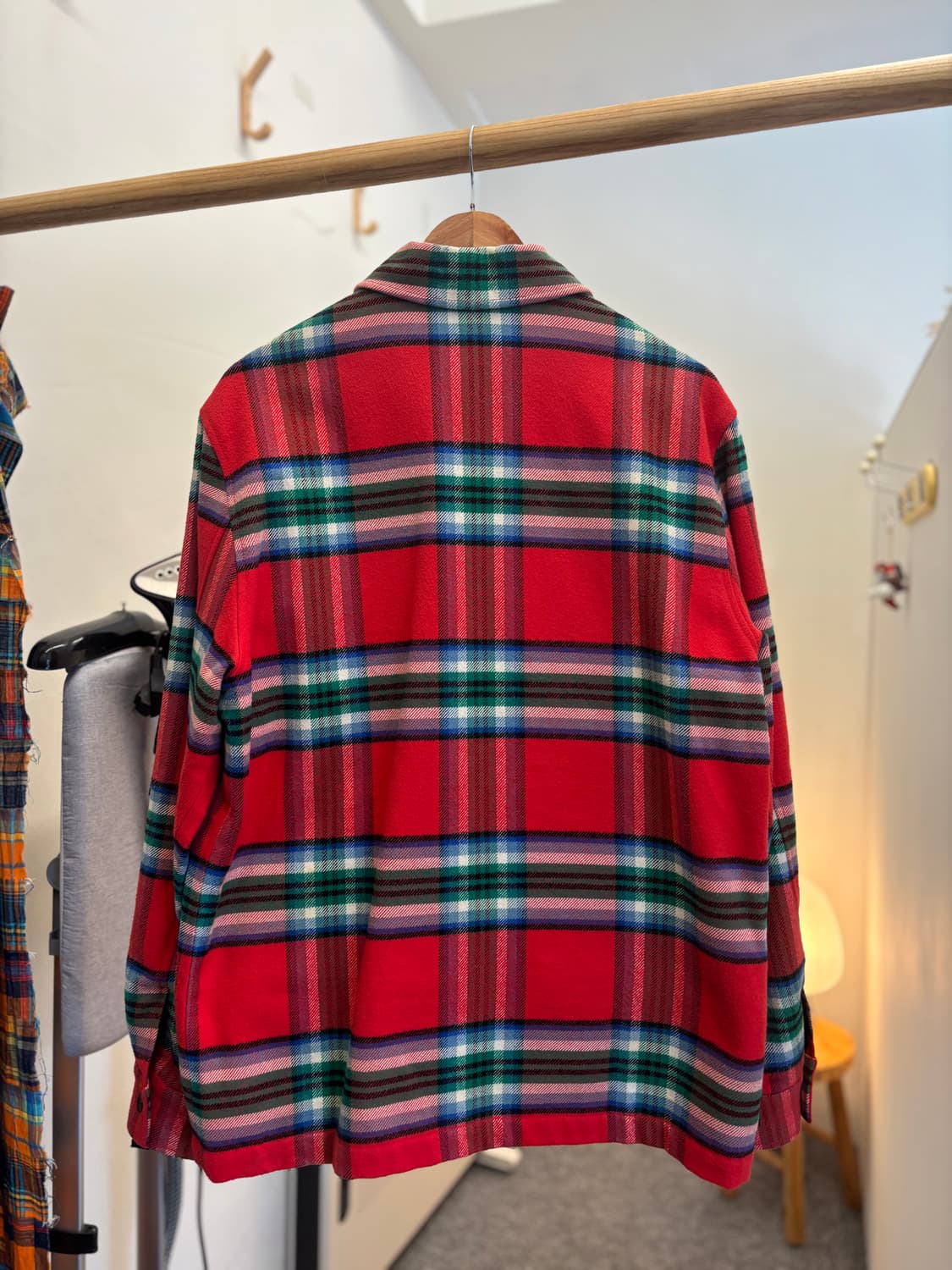 Stussy tartan check zip-up jacket 상품이미지3