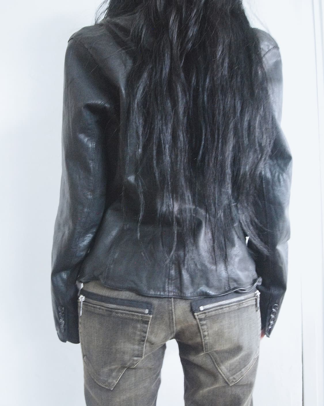 avant-garde italian leather jacket 상품이미지5
