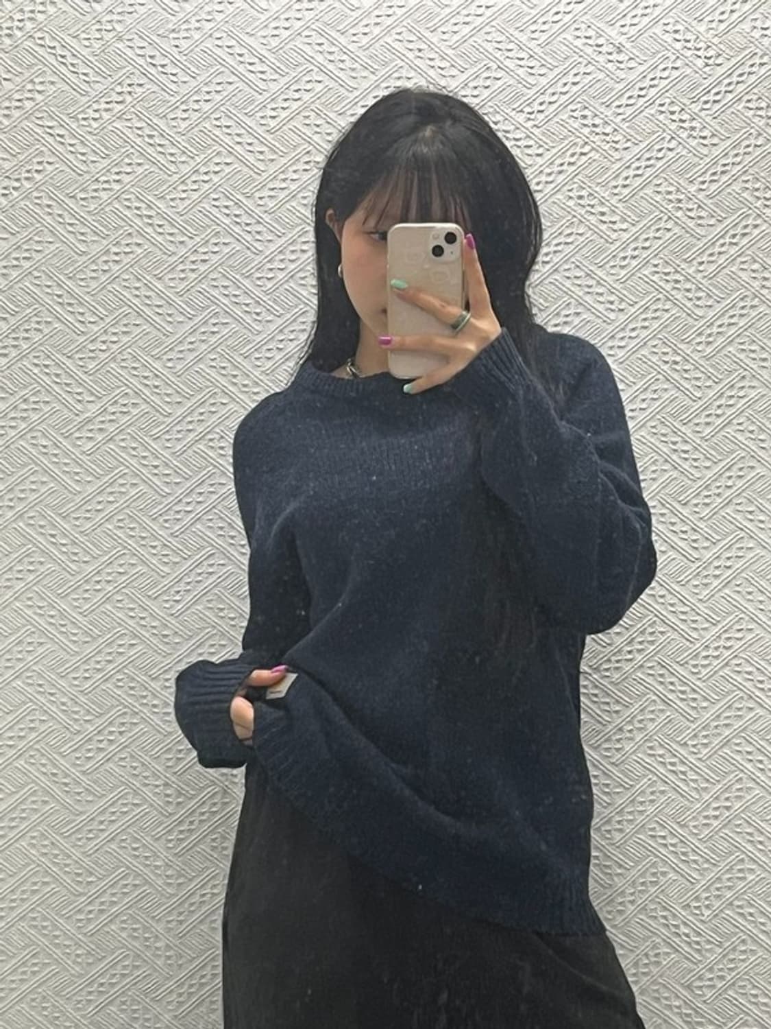 칼하트 WIP 앙글리스틱 캐주얼 오버핏 울 니트 M C06769 상품이미지1