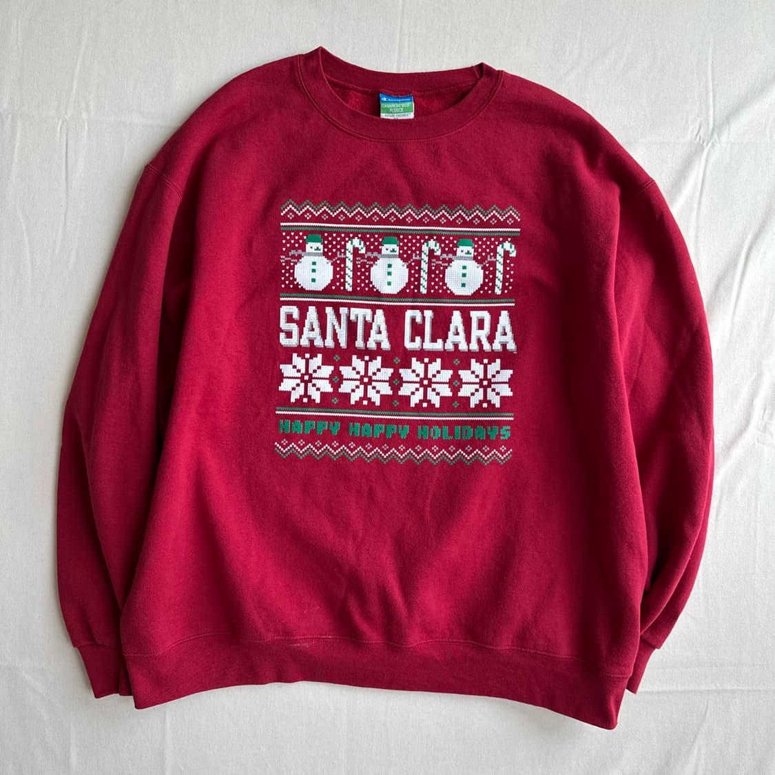 챔피언 산타 클라라 에코 플리스 맨투맨 XL 상품이미지1