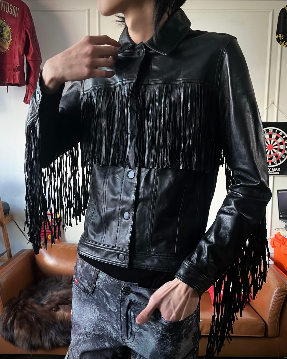JOSEPH Real Lambskin Fringe Jacket 상품이미지2