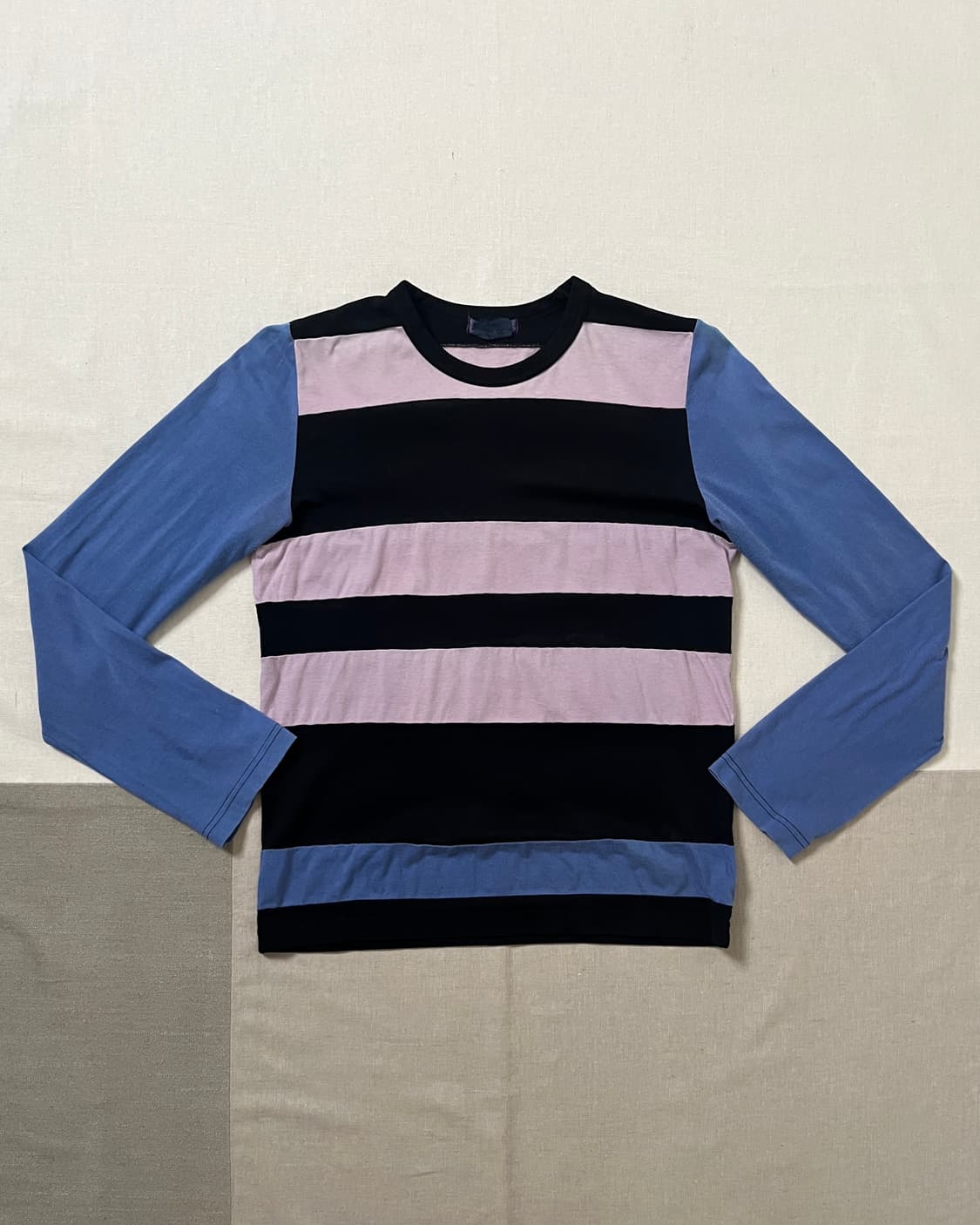 꼼데가르송 컬러블럭 롱슬리브 티셔츠 comme des garcons 상품이미지1