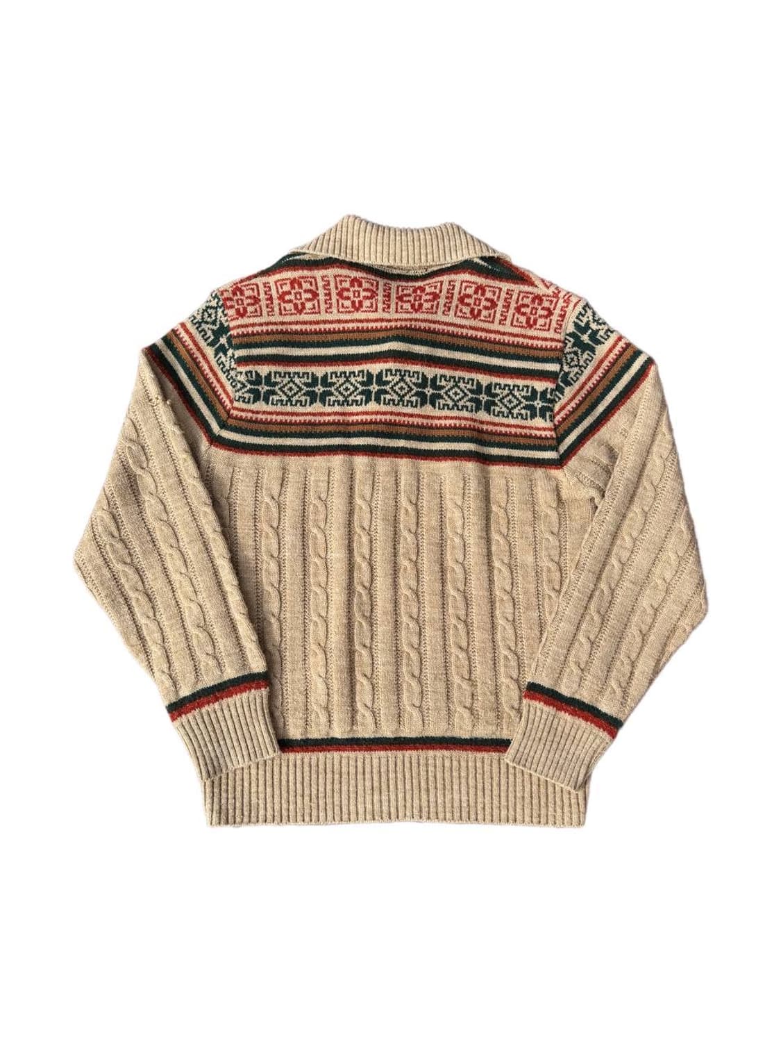 80-90s Jantzen snowflake cable sweater 상품이미지2