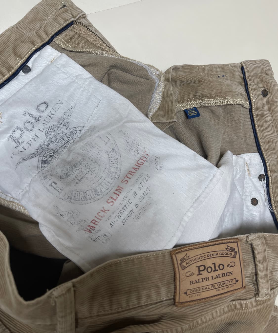 폴로 랄프로렌 구하기 힘든 패치워크 코듀로이 팬츠 상품이미지6