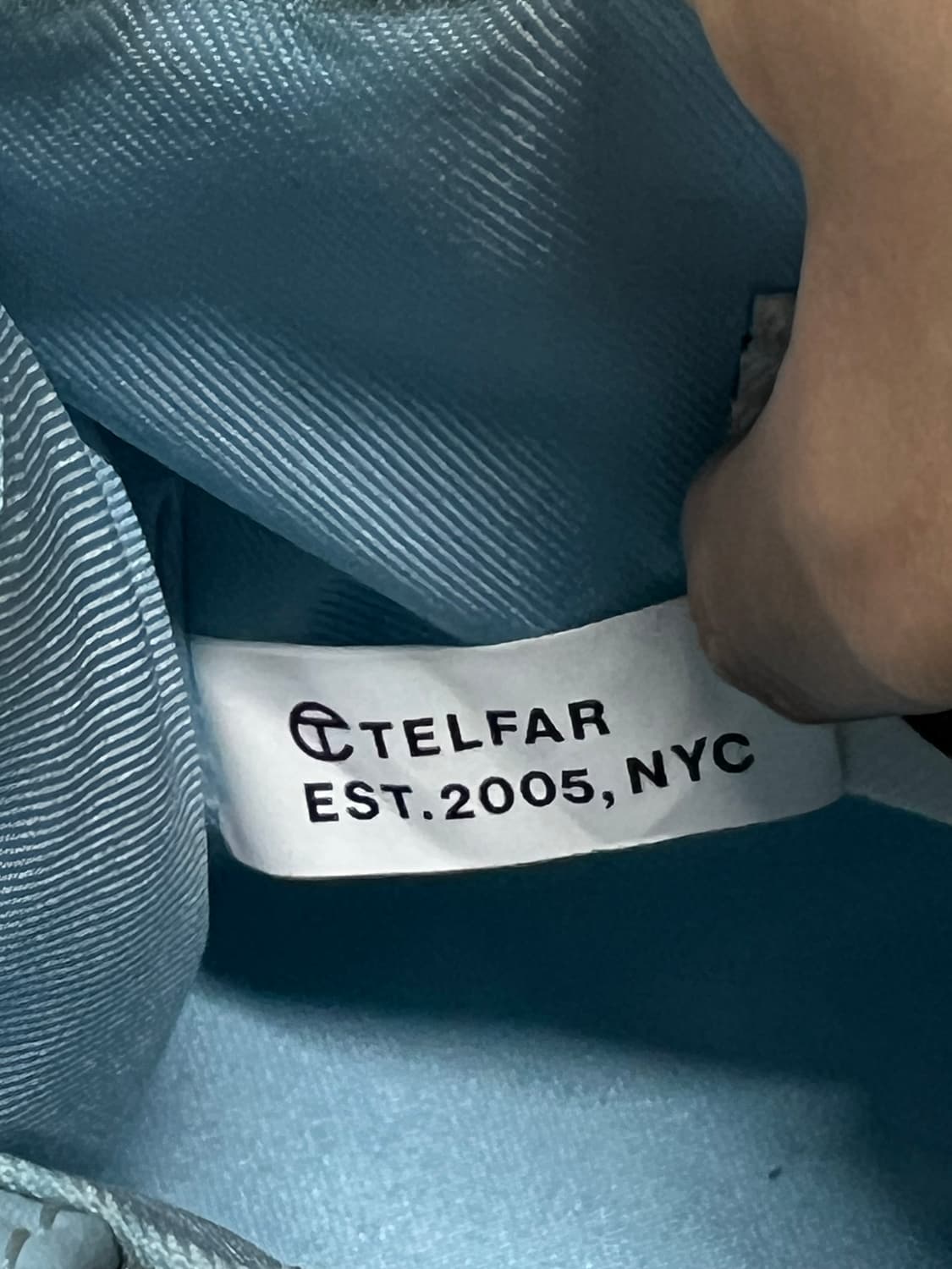 TELFAR 텔파 스몰 쇼핑백 풀 블루 상품이미지5