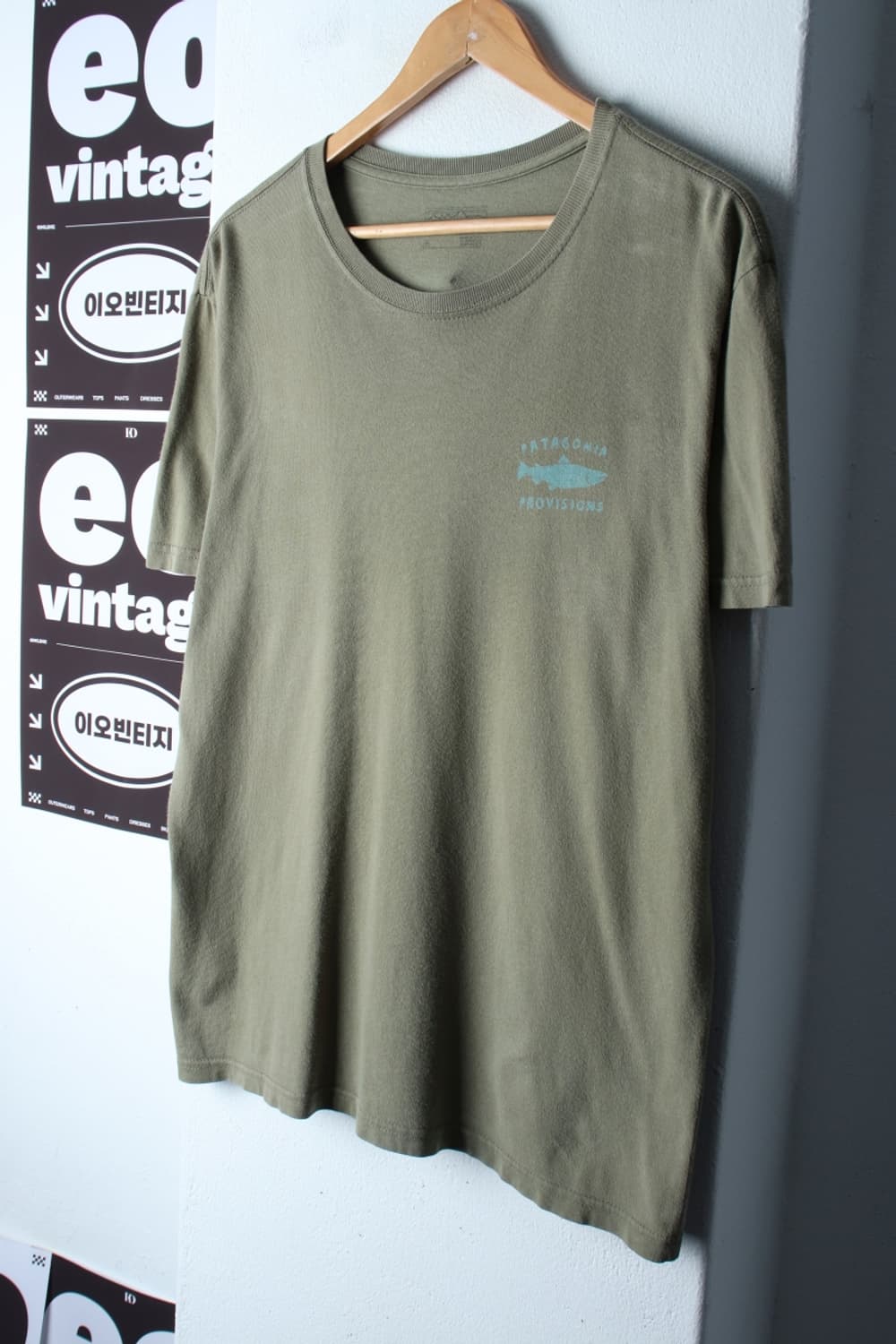 (M-XL) 파타고니아 반팔 티셔츠 카키 에이징 USA-H32416 상품이미지1